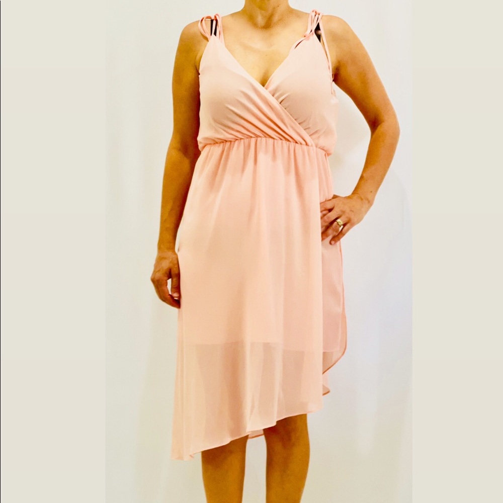 HAUTE HIPPIE V NECK DRESS